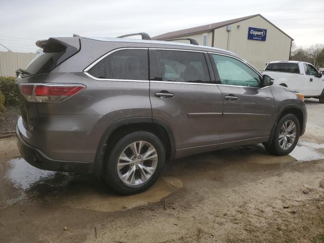 5TDJKRFHXFS200941 - 2015 TOYOTA HIGHLANDER XLE GRAY photo 3
