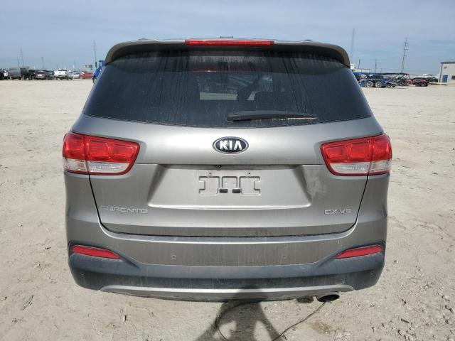 5XYPH4A54GG174070 - 2016 KIA SORENTO EX GRAY photo 6