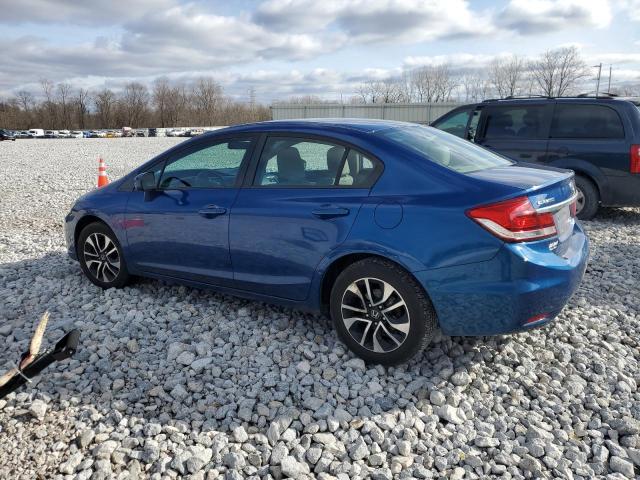 19XFB2F80EE022589 - 2014 HONDA CIVIC EX BLUE photo 2