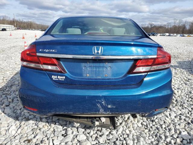 19XFB2F80EE022589 - 2014 HONDA CIVIC EX BLUE photo 6