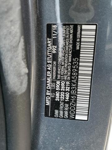 WDDZH6JB3KA589535 - 2019 MERCEDES-BENZ E 450 4MAT GRAY photo 12