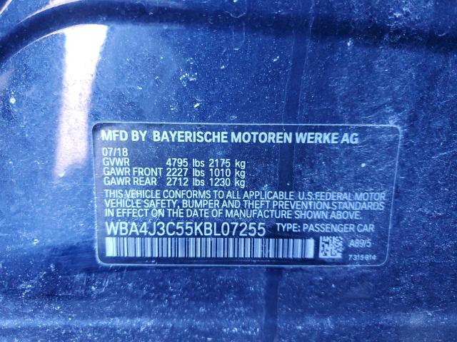 WBA4J3C55KBL07255 - 2019 BMW 430XI GRAN COUPE BLACK photo 13