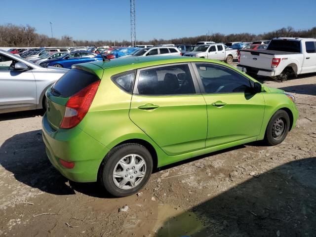 KMHCT5AE8EU155564 - 2014 HYUNDAI ACCENT GLS GREEN photo 3