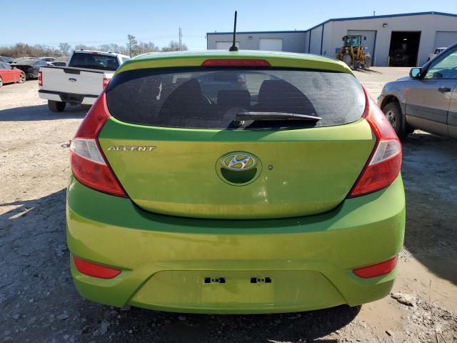 KMHCT5AE8EU155564 - 2014 HYUNDAI ACCENT GLS GREEN photo 6