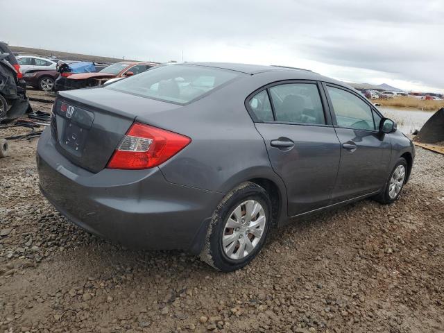 19XFB2F56CE311852 - 2012 HONDA CIVIC LX GRAY photo 3