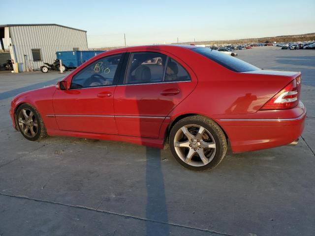 WDBRF52H96F819468 - 2006 MERCEDES-BENZ C 230 RED photo 2