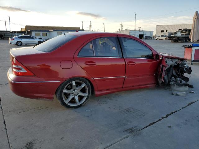 WDBRF52H96F819468 - 2006 MERCEDES-BENZ C 230 RED photo 3