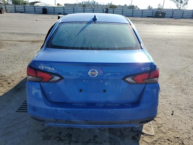 3N1CN8EV6ML879422 - 2021 NISSAN VERSA SV BLUE photo 6