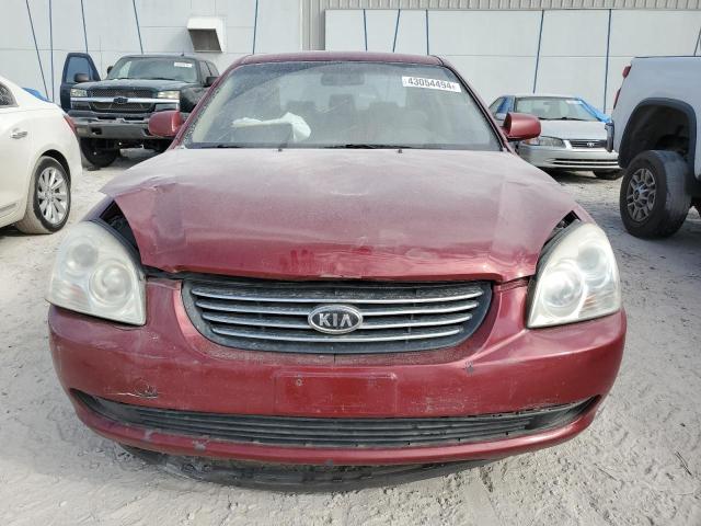 KNAGE123485260121 - 2008 KIA OPTIMA LX RED photo 5