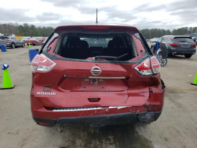 JN8AT2MT2GW002534 - 2016 NISSAN ROGUE S RED photo 6