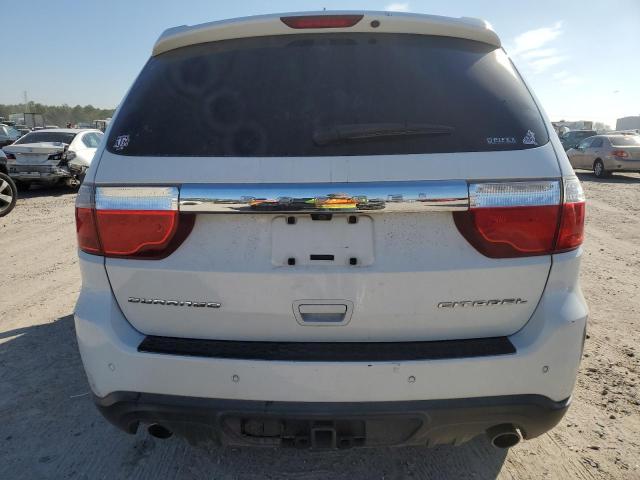 1C4SDHET7DC510199 - 2013 DODGE DURANGO CITADEL WHITE photo 6