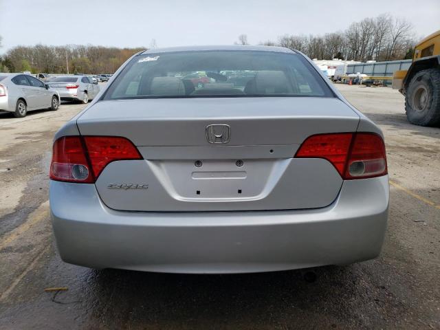 1HGFA16507L008772 - 2007 HONDA CIVIC LX SILVER photo 6