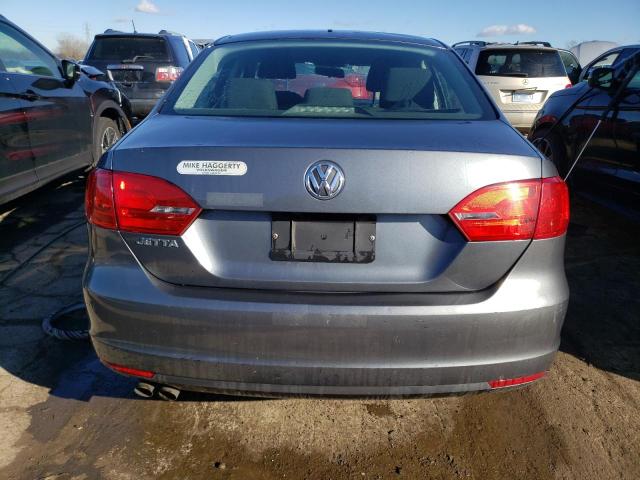 3VW2K7AJ7BM358602 - 2011 VOLKSWAGEN JETTA BASE GRAY photo 6