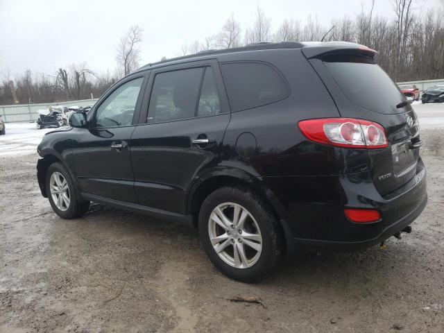 5NMSKDAG9AH370791 - 2010 HYUNDAI SANTA FE LIMITED BLACK photo 2