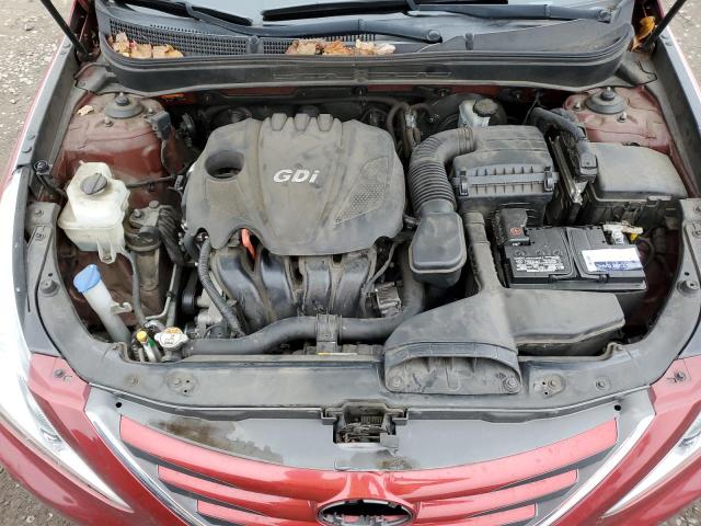 5NPEB4AC3EH812614 - 2014 HYUNDAI SONATA GLS RED photo 11