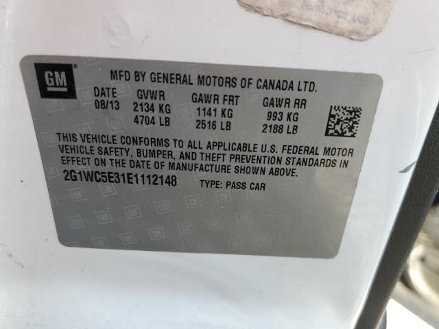 2G1WC5E31E1112148 - 2014 CHEVROLET IMPALA LIM LTZ WHITE photo 12