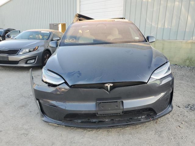 7SAXCDE55NF356795 - 2022 TESLA MODEL X GRAY photo 5