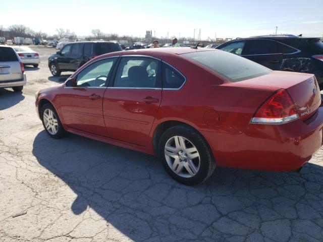 2G1WG5E34D1117587 - 2013 CHEVROLET IMPALA LT RED photo 2