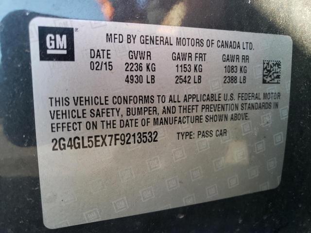 2G4GL5EX7F9213532 - 2015 BUICK REGAL 灰色 照片 13