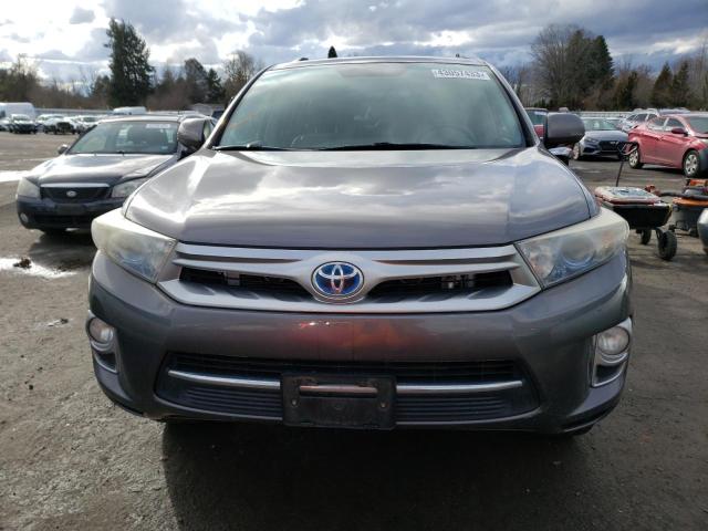 JTEDC3EH0C2006412 - 2012 TOYOTA HIGHLANDER HYBRID LIMITED GRAY photo 5