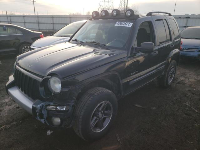 1J4GL38K14W153576 - 2004 JEEP LIBERTY RENEGADE BLACK photo 1