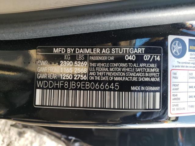 WDDHF8JB9EB066645 - 2014 MERCEDES-BENZ E 350 4MATIC BLACK photo 12