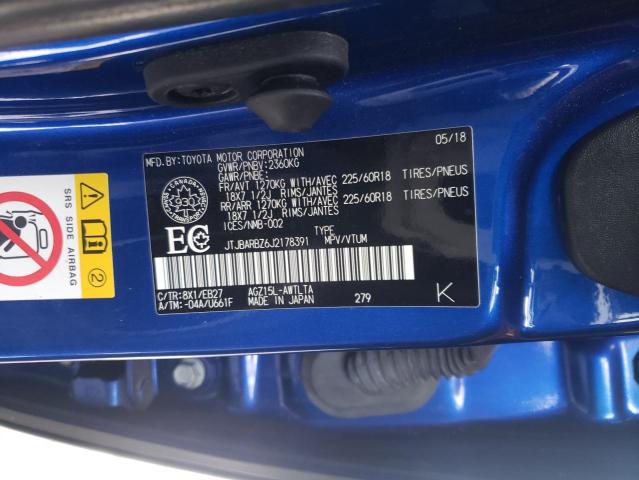 JTJBARBZ6J2178391 - 2018 LEXUS NX 300 BASE Niebieski zdjęcie 14