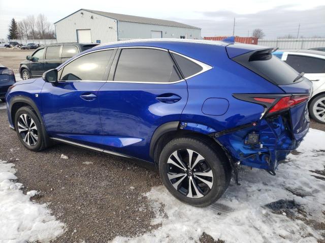 JTJBARBZ6J2178391 - 2018 LEXUS NX 300 BASE Niebieski zdjęcie 2