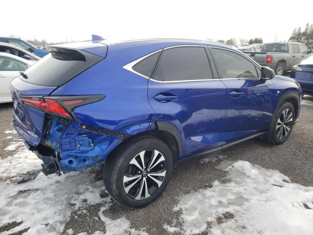 JTJBARBZ6J2178391 - 2018 LEXUS NX 300 BASE Niebieski zdjęcie 3