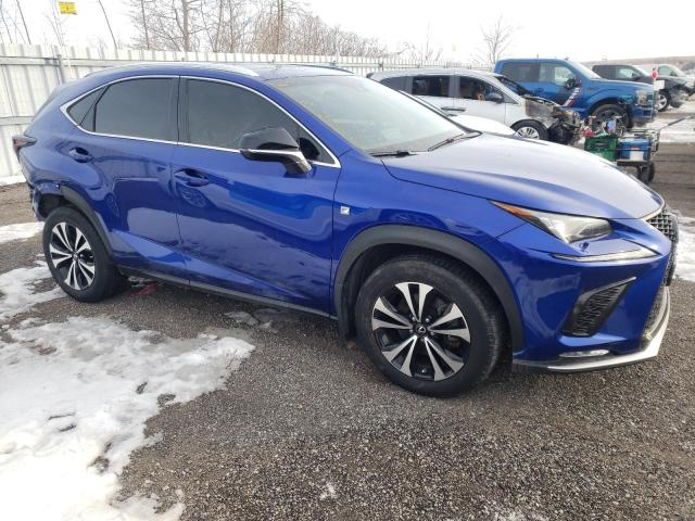 JTJBARBZ6J2178391 - 2018 LEXUS NX 300 BASE Niebieski zdjęcie 4