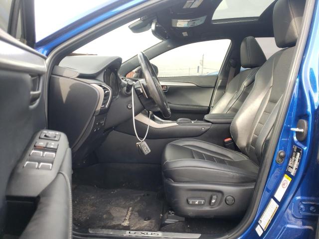 JTJBARBZ6J2178391 - 2018 LEXUS NX 300 BASE Niebieski zdjęcie 7