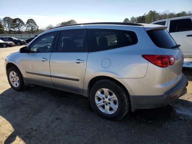 1GNKRFED5CJ317761 - 2012 CHEVROLET TRAVERSE LS SILVER photo 2