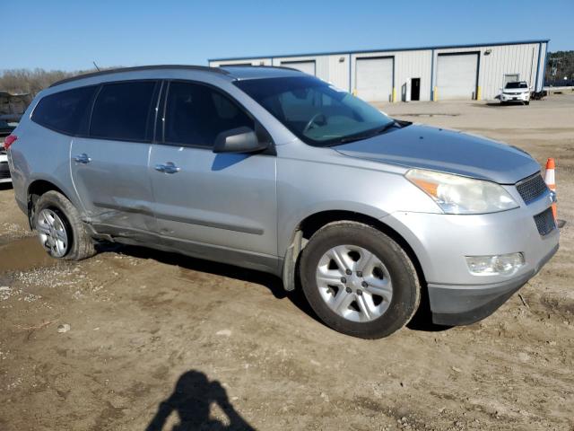 1GNKRFED5CJ317761 - 2012 CHEVROLET TRAVERSE LS SILVER photo 4