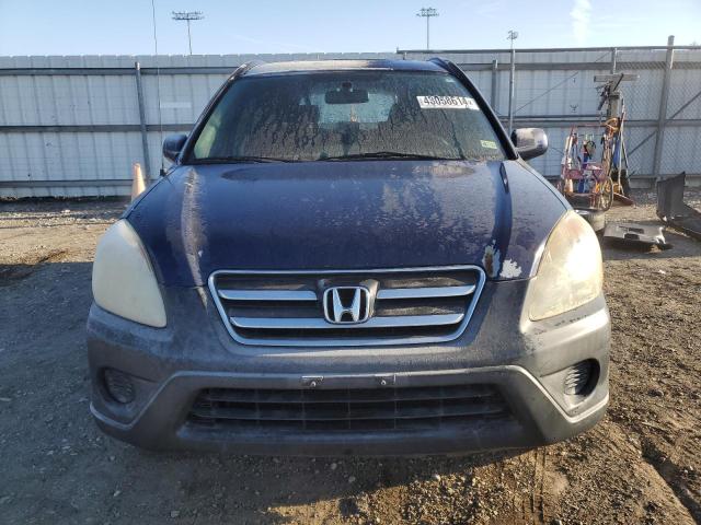 SHSRD78895U325522 - 2005 HONDA CR-V EX BLUE photo 5