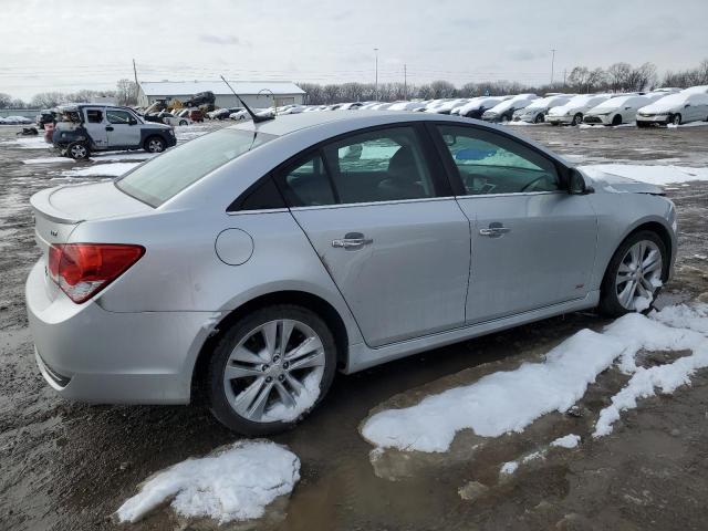 1G1PG5SB4E7398407 - 2014 CHEVROLET CRUZE LTZ SILVER photo 3