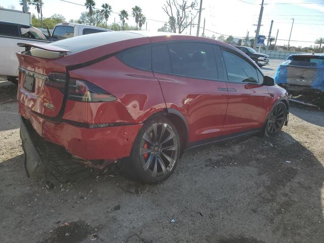 7SAXCBE61PF376574 - 2023 TESLA MODEL X 红色 照片 3