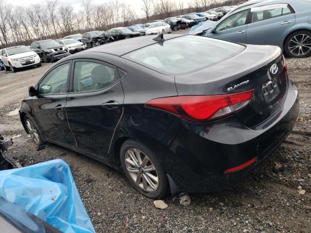 5NPDH4AE6FH628720 - 2015 HYUNDAI ELANTRA SE BLACK photo 2