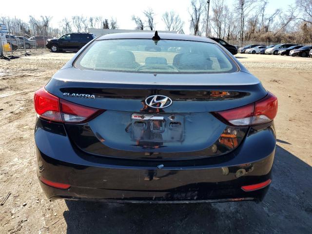 5NPDH4AE6FH628720 - 2015 HYUNDAI ELANTRA SE BLACK photo 6