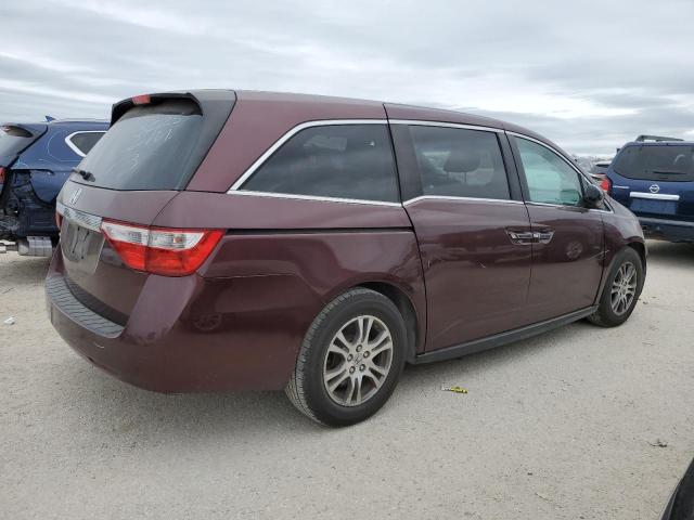 5FNRL5H4XCB054155 - 2012 HONDA ODYSSEY EX MAROON photo 3