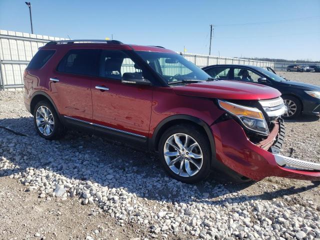 1FM5K7D83DGA91704 - 2013 FORD EXPLORER XLT RED photo 4