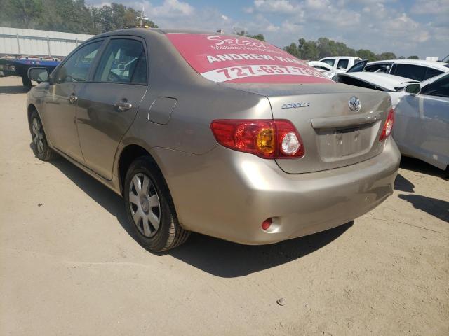 1NXBU4EE1AZ201226 - 2010 TOYOTA COROLLA BASE GOLD photo 2