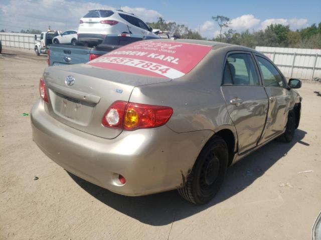 1NXBU4EE1AZ201226 - 2010 TOYOTA COROLLA BASE GOLD photo 3