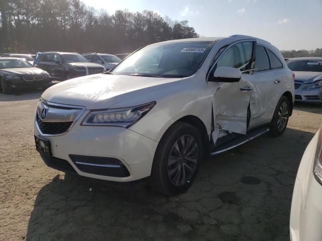5FRYD4H47EB011669 - 2014 ACURA MDX TECHNOLOGY WHITE photo 1