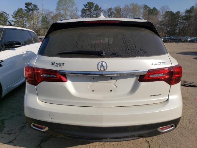 5FRYD4H47EB011669 - 2014 ACURA MDX TECHNOLOGY WHITE photo 6