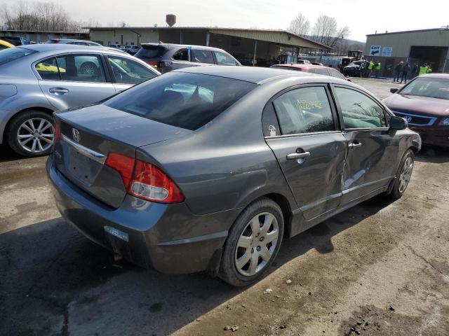 2HGFA16579H331488 - 2009 HONDA CIVIC LX GRAY photo 3