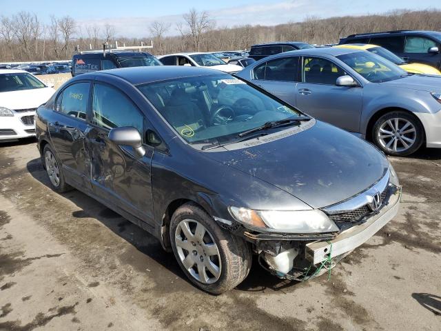 2HGFA16579H331488 - 2009 HONDA CIVIC LX GRAY photo 4