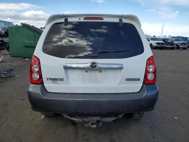 4F2YZ94115KM23679 - 2005 MAZDA TRIBUTE S WHITE photo 6