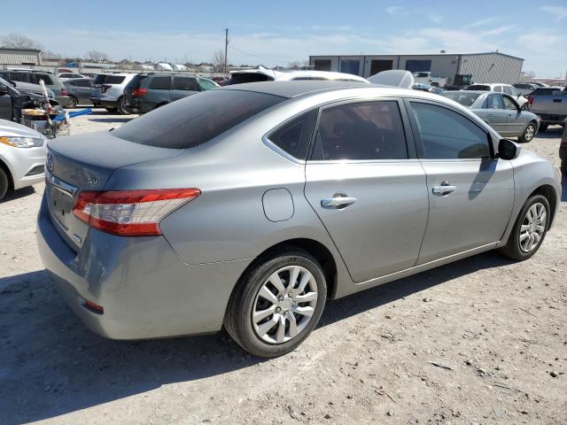 3N1AB7AP9EY252316 - 2014 NISSAN SENTRA S SILVER photo 3