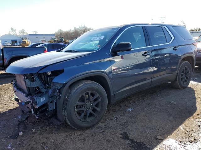 1GNEVFKWXNJ122160 - 2022 CHEVROLET TRAVERSE LS BLUE photo 1