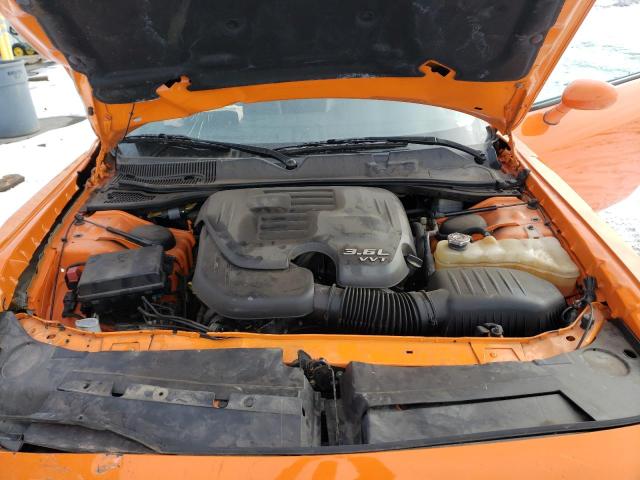 2C3CDYAG0EH245027 - 2014 DODGE CHALLENGER SXT ORANGE photo 11